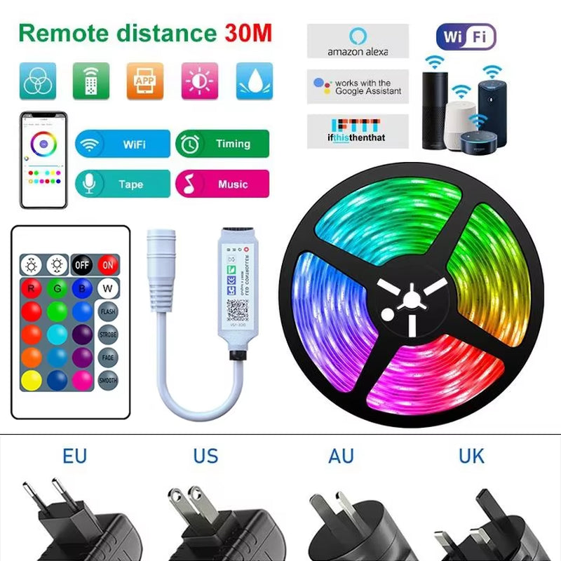 40M Bluetooth Led Strip Light,Led Strip Lights, Led Lights for Bedroom, Smart Led Lights APP Control for Birthday Christmas