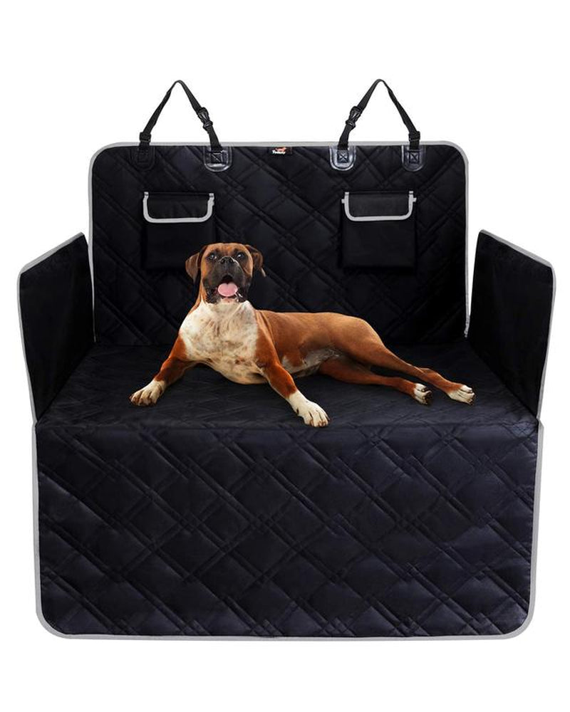 Toozey SUV Cargo Liner for Dogs - Waterproof Dog Trunk Seat Cover for Back Cargo Area, Dog Car Floor Mat with Side and Bumper Protector, Pet Cargo Cover Liner for Suv/Van/Truck, Standard, Black