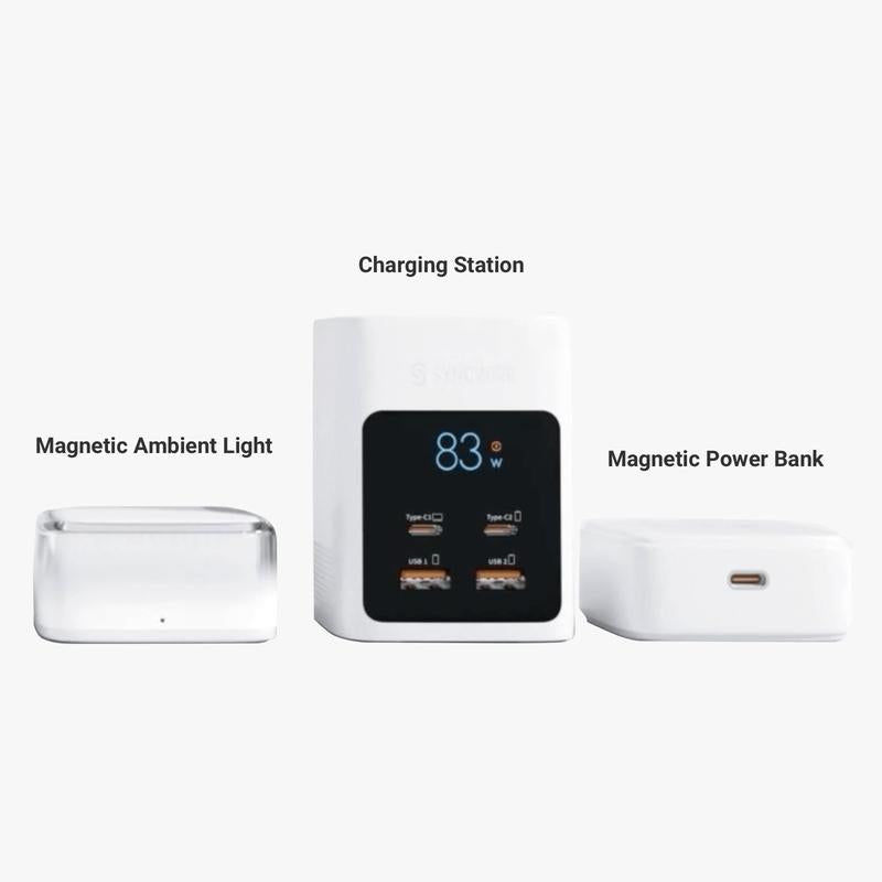 Modular Wireless Charging Station Charger Magnetic Plug Cellphone Mobile, a Gift for Valentine'S Day Portable Smartphone Electronic