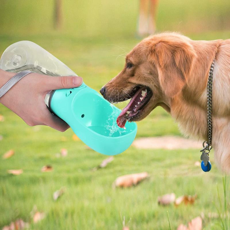 Portable Dog Water Bottle with Bowl Dispenser Antibacterial Leak Proof