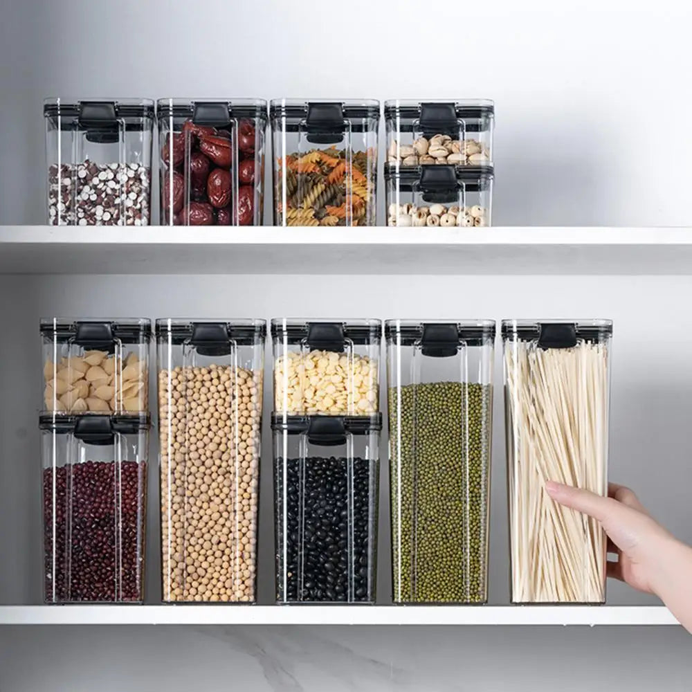 Food Storage Containers Set Jars Cereal Candy Dried Jars with Lid Fridge Storagetank Containers Kitchen Storage Box